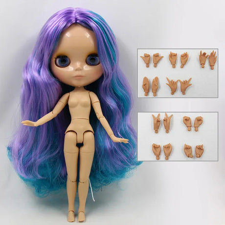 ICY DBS Blyth Doll 1/6 bjd toy joint body tan skin doll 30cm shiny face for DIY custom doll