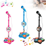 Kids Microphone with Stand Karaoke Song Machine Music Instrument Toys Brain-Training Educational Toys Birthday Gift for Girl Boy