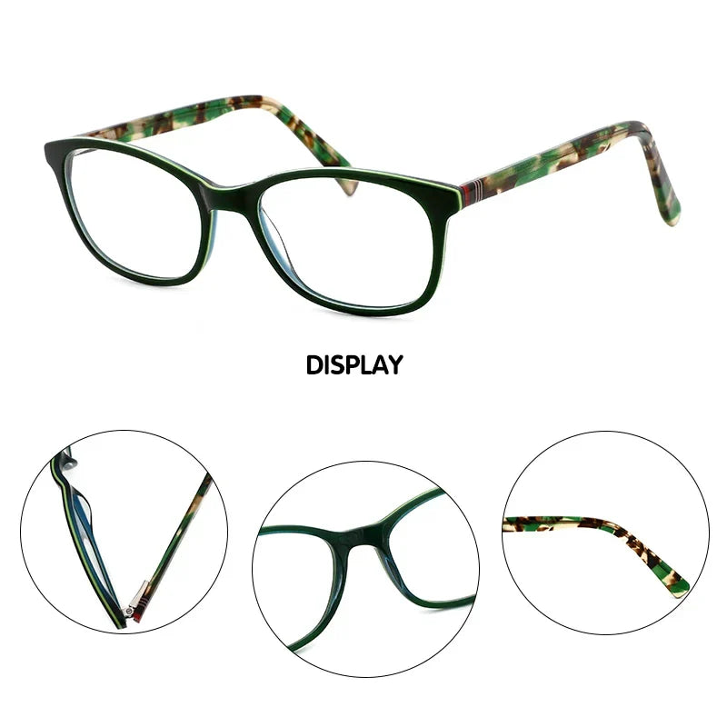 O-Q CLUB Kids Glasses Square Comfortable Myopia Optical Children’s Eyeglasses Ultralight Firm Acetate Eyewear OQ16002