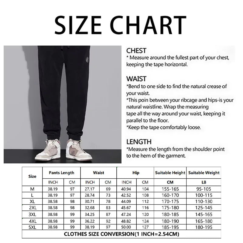 Thickened Fleece Pants Casual Cotton Trousers Winter Lambswool Pants Down Pants Men Jogging Sportwear Solid Drawstring Trousers