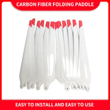 12 Pieces Dji T30 Drone Folding Paddle White R3820 Carbon Material Fertilizing Agriculture Plant Protection UAV Wing Propeller