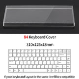 Acrylic Dust Cover for Keyboard Waterproof Dustproof Anti Stepping Protect Cover for 60 64 68 75 84 87 104 108 96 NJ68 Air Cover