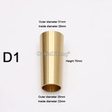 4PCS Pure Brass Covers Chair Cups Cabinet Covers Sofa Brass Tip Cap Furniture Tube Leg Protector Metal Legs Base GF48