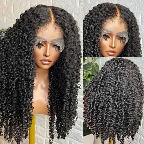 Ginger 13x6 Lace Front Human Hair Wigs For Women Pre Plucked 250% Brazilian Jerry Curly 4x4 Lace Closure Wig Human Hair Remy