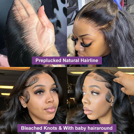 250% HD 13x6 Body Water Wave 40 Inches Lace Frontal Wig 13x4 Lace Front Human Hair Wigs 5X5 Glueless Wear To Human Hair Wigs