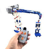 Technical RC APP Programmable Motor Crane Lift Robot Building Block Compatible With lego 9686 Wedo Education Kids Moc Brick Toys