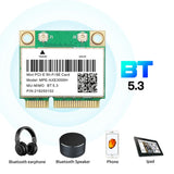 WiFi 6E AX210HMW Mini PCI-E Wifi Card Bluetooth 5.3 For Intel AX210 Network Card Wifi 6 AX200 802.11AX Wireless Adapter