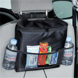 Auto Seat Back Multi-Pocket Ice Pack Bag Hanging Organizer Collector Storage Box Car Interior Accessories Black Stowing Tidying