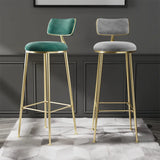 Nordic Bar Chair Light Luxury Home Golden Bar Stool Modern Simple High Chair Chair Back Bar Stool Balcony Restaurant Furniture