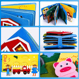 3D Montessori Storytelling Cloth Book Felt Busy Board Book Preschool Toddlers Early Learning Toy  for 1-6 Years