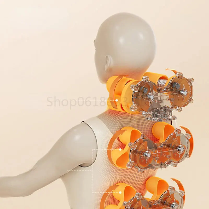 Back Waist Cervical Vertebra Electric Massager Cushion Multifunctional Back Cushion Massage Whole Body Kneading Massage Pillow