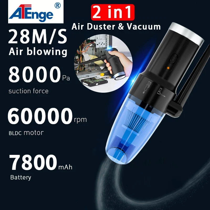 Newest Compressed Air Duster Electric Air Blower Computer Keyboard Cleaning,Handheld Cordless PC Duster Cleaner