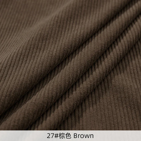 50x150cm Solid Color Rib Corduroy Fabric For Pants Apparel Overcoat Jackets Suspender Skirt Home Textile 8 Stripes Thickening