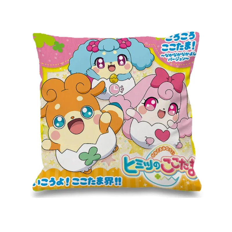 Child Pillowcase Himitsu No Cocotama Decorative Pillows Decor Home Cushion Covers 45x45 Anime Pillow Cases for Bed Sofa Sets