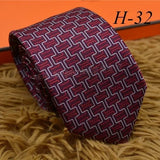 2024 new H Family 100% Silk Tie Creative Stripe Gift for Work Wedding 8cm Suit Accessories necktie  bowties  collared shirt