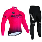 Tour De Italy D'ITALIA Cycling Jersey Set Premium anti-uv manica lunga Downhill Cycling Suit autunno Quick-Dry Pro Racing Unifor