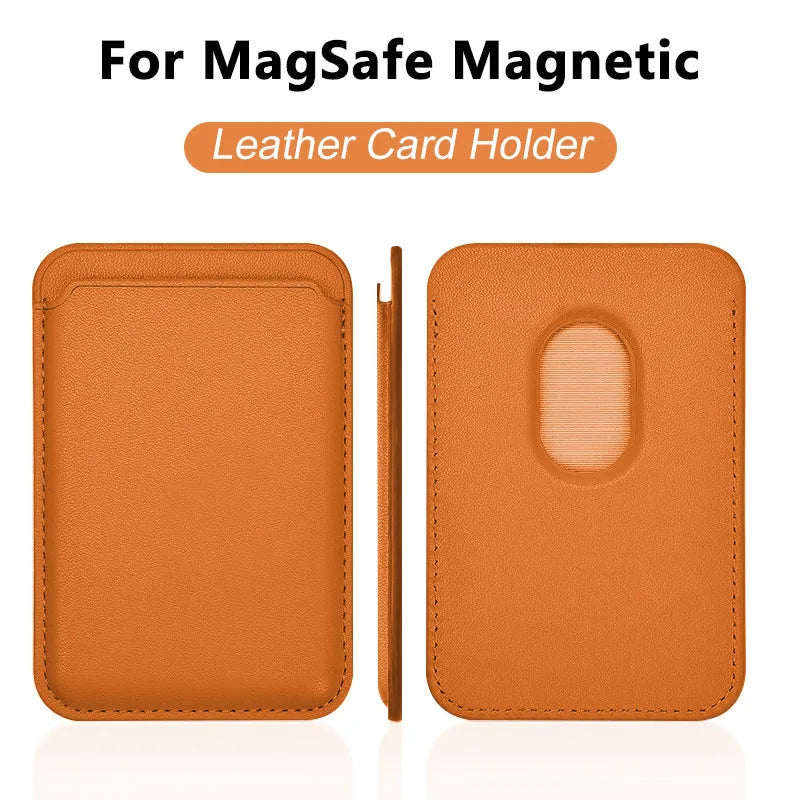 Luxury For Magsafe Magnetic Leather Wallet Case For iPhone 13 12 11 14 Pro Max 15Pro S23 Card Holder Phone Bag Cover Accessories