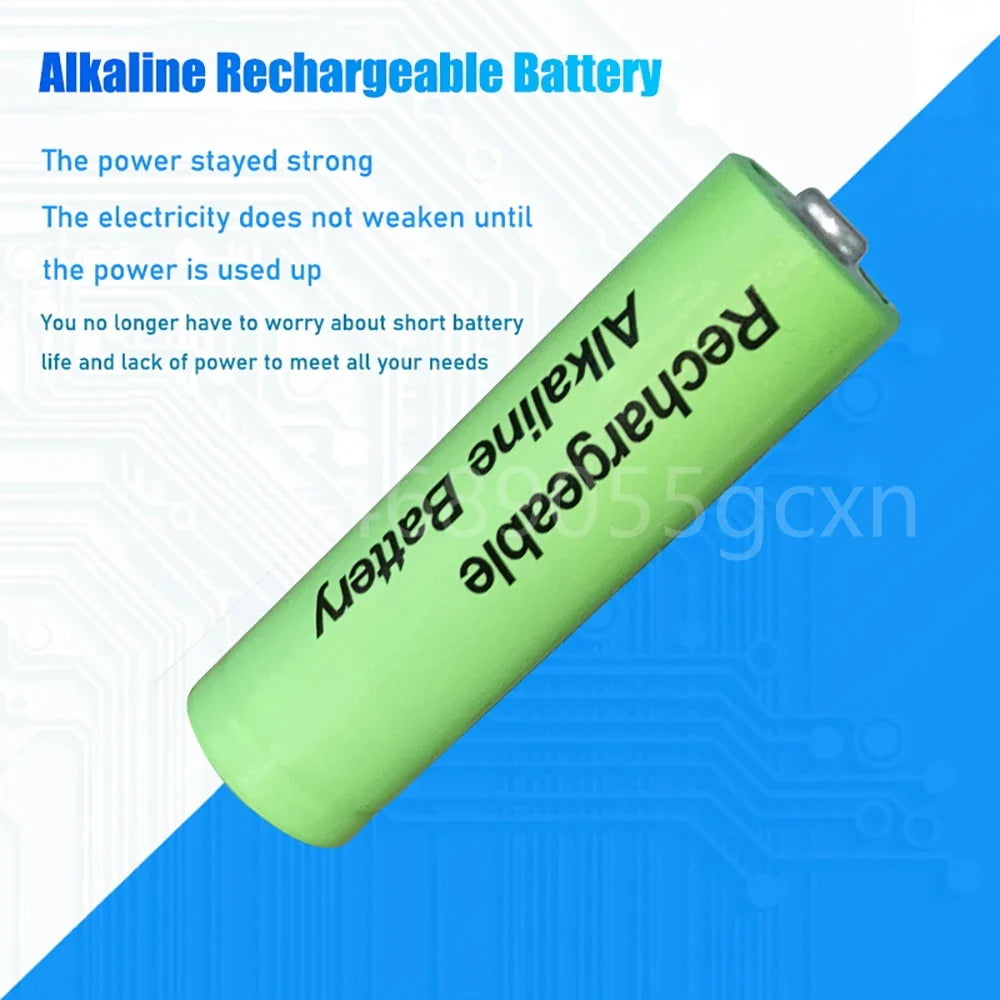 1-2pcs New AA Rechargeable Battery 1.5V 3000mah Alkaline Batteries for Remote Control Electronic Toys LED Light Shaver Radio