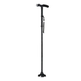 Foldable Telescopic Crutch With LED for Elderly Height Adjustable Aluminum Alloy Anti Slip Walking Stick Mobility Aids