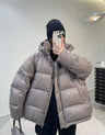 90% Duck Down Jacket Women Fall Winter 2023 New Long Sleeve Thicken Warm Loose Puff Jackets Chic with Hood Feather Coats