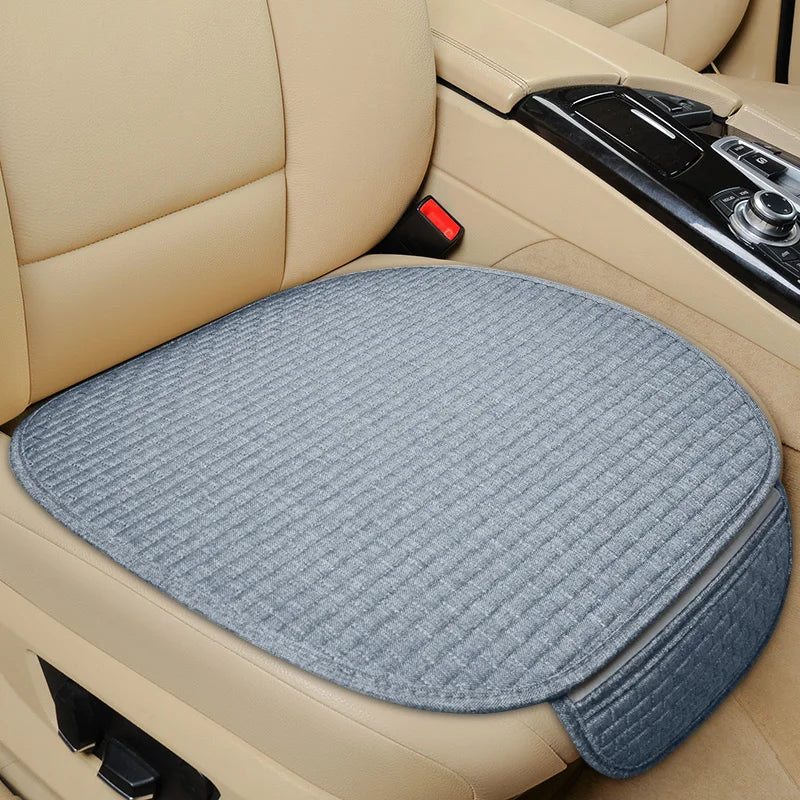 Universal Anti-slip Car Seat Cover Auto Seat Front Seat Protector Cushion Linen Fabric Car Interior Accessories Vehicle Supplies