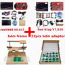 Online 2.80 EU Red Kess V5.017 OBD2 Manager Remap Kit KTAG V7.020 4 LED BDM Frame 22pcs Adapters K-TAG 2.25 ECU Flash Tool