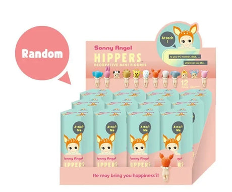 Sonny Angel Blind Box Animal Hippers Series Mystery Box Kwaii Supporting Cheek Baby Figure Children's Toys Gifts Phone Decor Gk