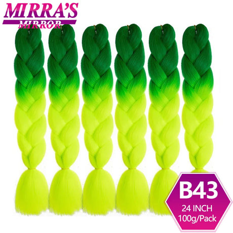 Synthetic Jumbo Braids Hair Omber Braiding Hair Extensions for Women Yaki Texture Black Blue Fake Hair Mirra’s Mirror