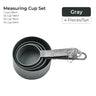 4pcs Baking Tools Kitchen Measuring Spoon Set Stainless Steel Handle Measuring Cup With Scale Measuring Spoon Kitchen Gadgets