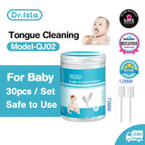 60Pcs Baby Tongue Cleaner Disposable Gauze Toothbrush Paper Rod Infant Oral Cleaning Brush Stick For Newborn Cotton swab