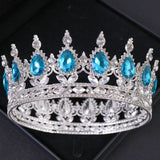 Baroque Crystal Tiaras And Crowns Rhinestone Prom Diadem Crown Tiara For Women Bridal Wedding Hair Accessories Jewelry Crown