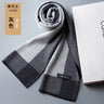 Fashion Classic Business Scarf Men Wool Scarf Soft Warm Thermal Muffler Casual Cashmere Knitted Shawl Male Autumn Winter No Box