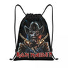 Heavy Metal Maidens Pirate Iron Drawstring Backpack Women Men Sport Gym Sackpack Foldable Training Bag Sack