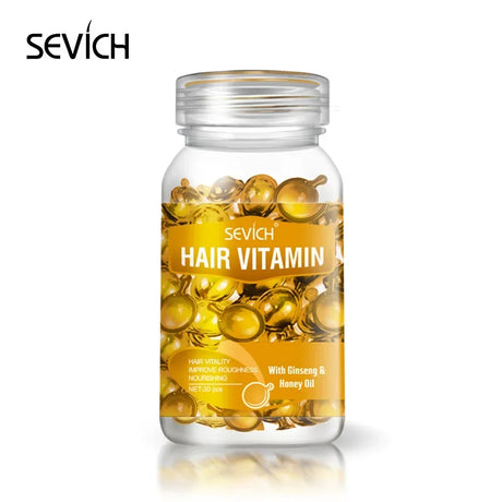 30pcs Women Hair Oil Capsule Smooth Silky Keratin Hair Care Repair Damaged Essence