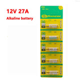 5PCS 12V 27A Dry Alkaline Battery for Doorbell,walkman,Car Alarm,Remote Control A27 27A G27A MN27 MS27 GP27 V27GA ALK27A A27BP