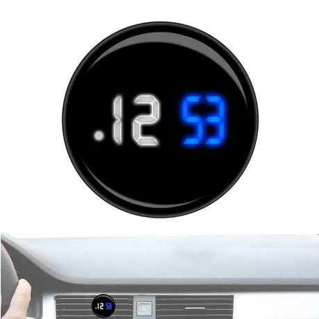 car Dashboard Clock  universal Stick On Dashboard Clock Waterproof Mini Electronic Touch Control Clocks Car Interior Accessories