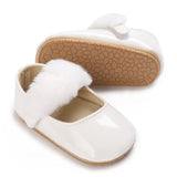 Cute White Lace Baby Girl Princess shoes  Baby Moccasins Moccs Shoes Bow Fringe Rubber Soled Non-slip Footwear Crib Shoes