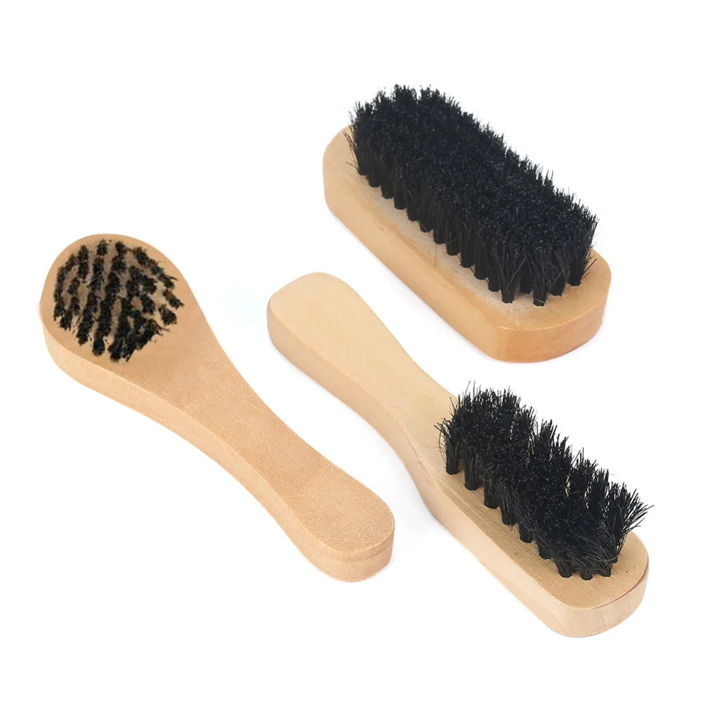 8 Pcs/Set Shoes Care Kit Portable For Boots Sneakers Cleaning Set Brush Shine Polishing Tool For Leather Shoes