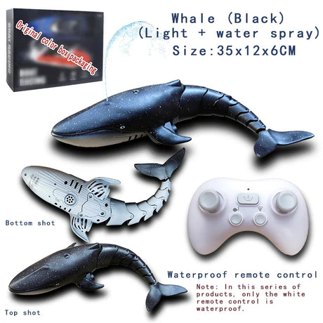 Robot Whale Shark Toy for Kids Snake Remote Control Sharks Electric Toys RC Animals Robots Boys Children Bath Fish Pool Swim Car