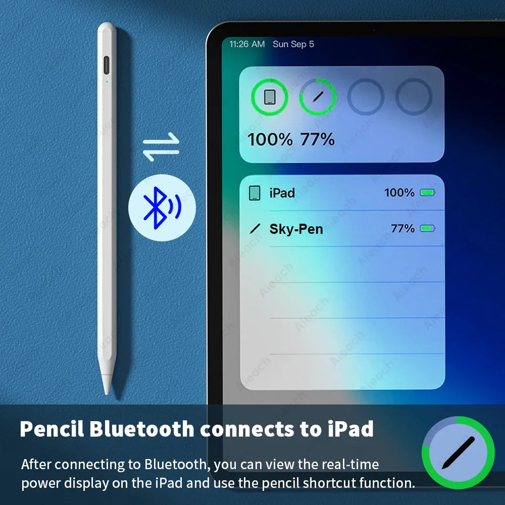For Apple Pencil 2 1 iPad Pencil, AIEACH A23 Bluetooth Stylus Pen for iPad Pro 11 12.9 Air 4 Air 5 9th 10th Gen iPad Touch Pen