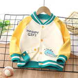 Children's Padded Baseball Jacket Spring Autumn New Clothes Outerwear Boys Girls Cartoon Fashion Coat Baby Casual Top Clothing