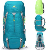 60L Men Unisex Outdoor Hiking Backpack Travel Pack Sports Bag Pack Fishing Bag Climbing Camping Rucksack For Male Women Female