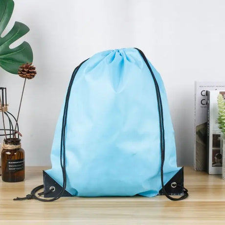 Riding Backpack Gym Drawstring Shoes Bag Clothes Backpacks WaterproofThicken Drawstring Belt Nylon Color Portable Sports Bag