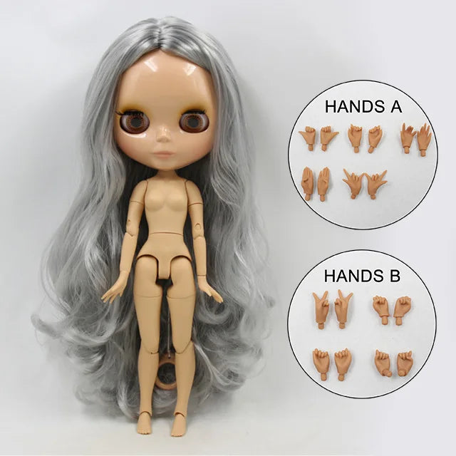 ICY DBS Blyth doll 1/6 bjd tan skin joint body shiny face 30cm toy girls gift