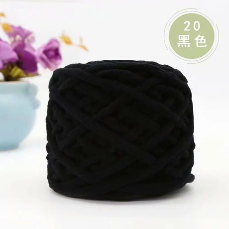 100g Chenille Knitting Yarn Crocheting Hair Soft and Comfortable Knitting Crochet Yarn for Hand Knitting Sweaters and Hats Knit