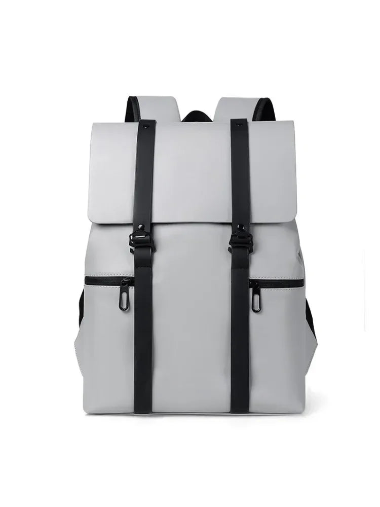 Business leather Travel Leisure Student large capacity men's laptop backpack school bags  Polyester  Softback  Mainland China