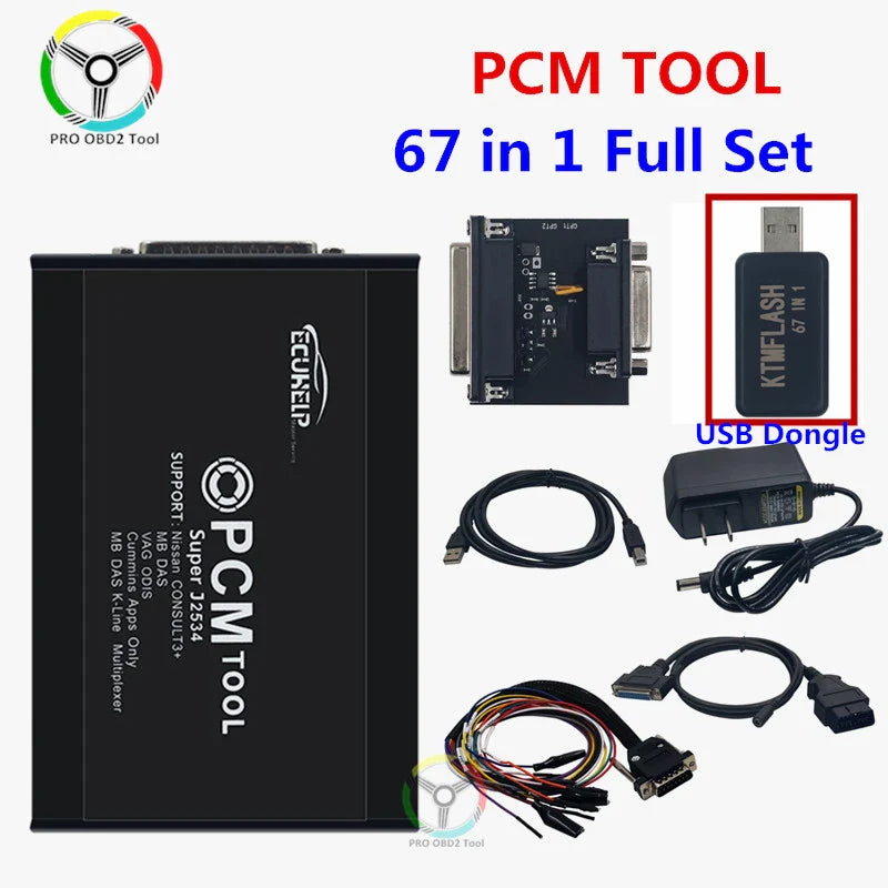 PCMtool FLASH 67 IN 1 Full 67 Licenses Supported ECU Read Write Via Boot V1.20 Real PCM Tool BENCH 67IN1 ECU Bench Master Tool