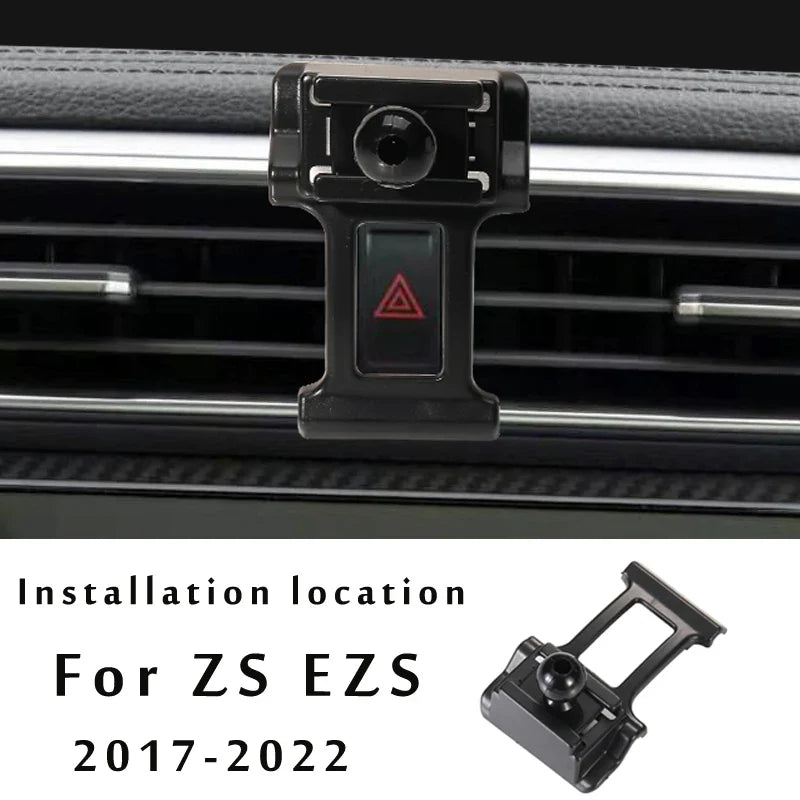 Car Phone Holder For MG ZS ev HS 2021 2022 Car Styling Bracket GPS Stand Rotatable Support Mobile Accessories