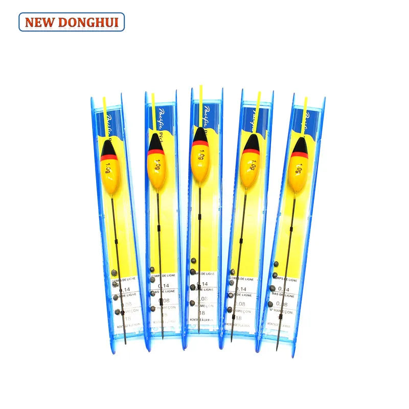 Newdonghui Pole Fishing Float Set Winder Ready-Made Rigs Accessories Carp Tackle Buoys 1.0G Wedkarstwo Wyprzed Karpiowe