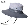 Parent-child Unisex Summer Foldable Sun Fisherman Hat Men Women Wide Brim Casual Travel Beach Sunscreen UV Protection Cap V14